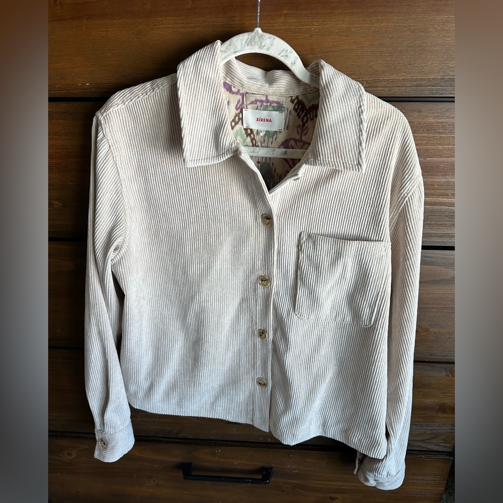 XiRENA Cream Corduroy Jacket